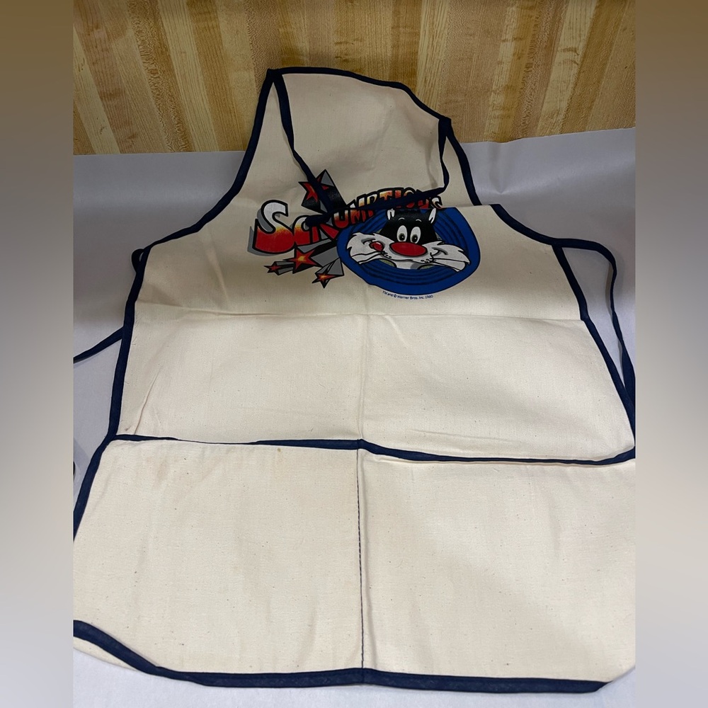 vintage Apron canvas 1980 Warner Bros Sylvester made in usa